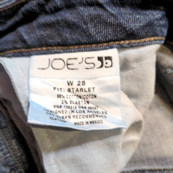 Joe's Jeans Starlet Flare Women's Distressed Blue Jeans Waist 25 - Picture 5 of 10